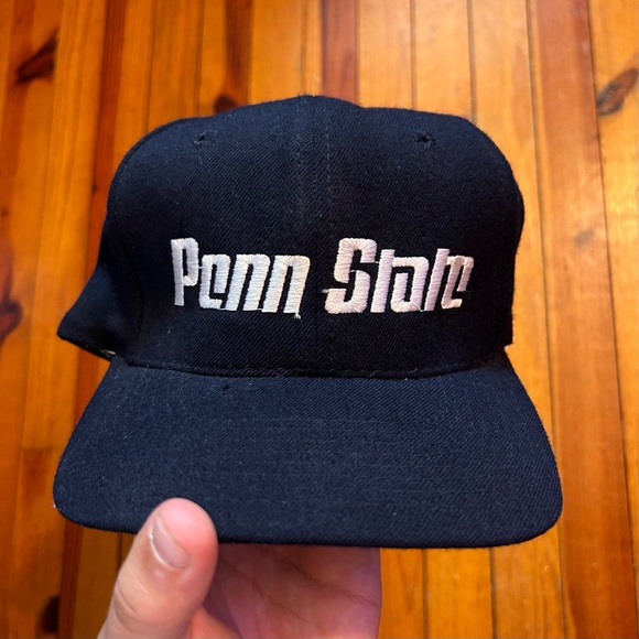 Vintage Penn State Script 100% Wool SnapBack Hat - Picture 1 of 10